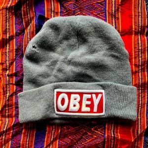 OBEY grey beanie